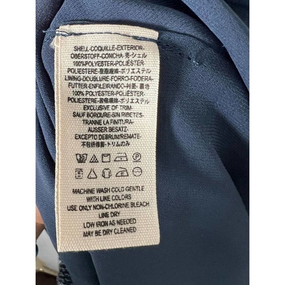 NWOT Free People Blue and White Nouveau Butterfly Polka Dot Dress Size 4 - Picture 7 of 16